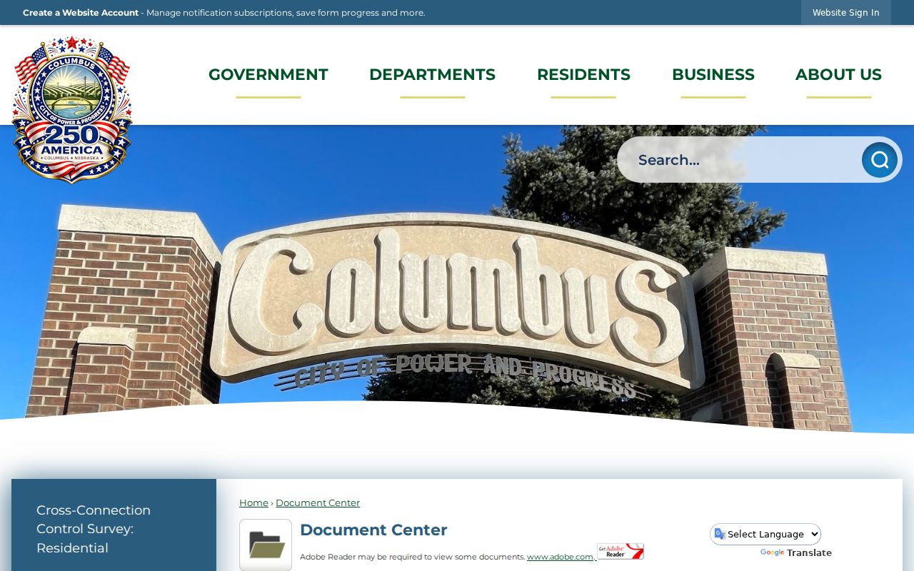 Columbus criminal history police document center